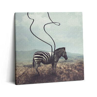 Vászonkép 60x60 Illusztráció zebracsíkokkal