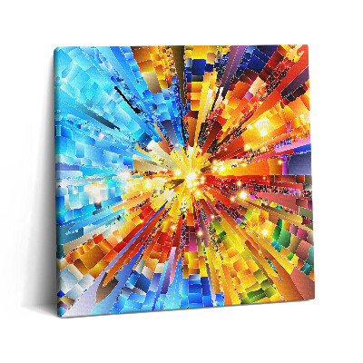 Vászonkép 60x60 3D kompozíció telített színekkel