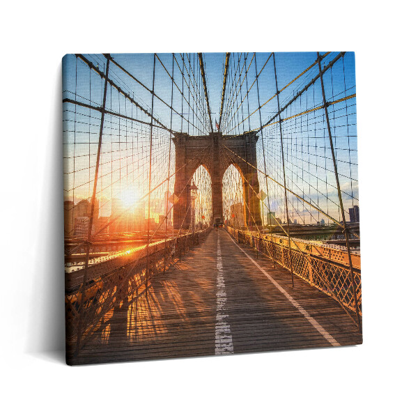 Vászonkép 60x60 Brooklyn híd New Yorkban
