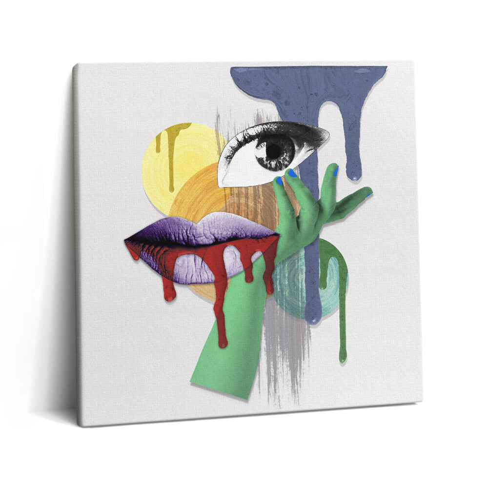 Vászonkép 60x60 Szürrealista kollázs