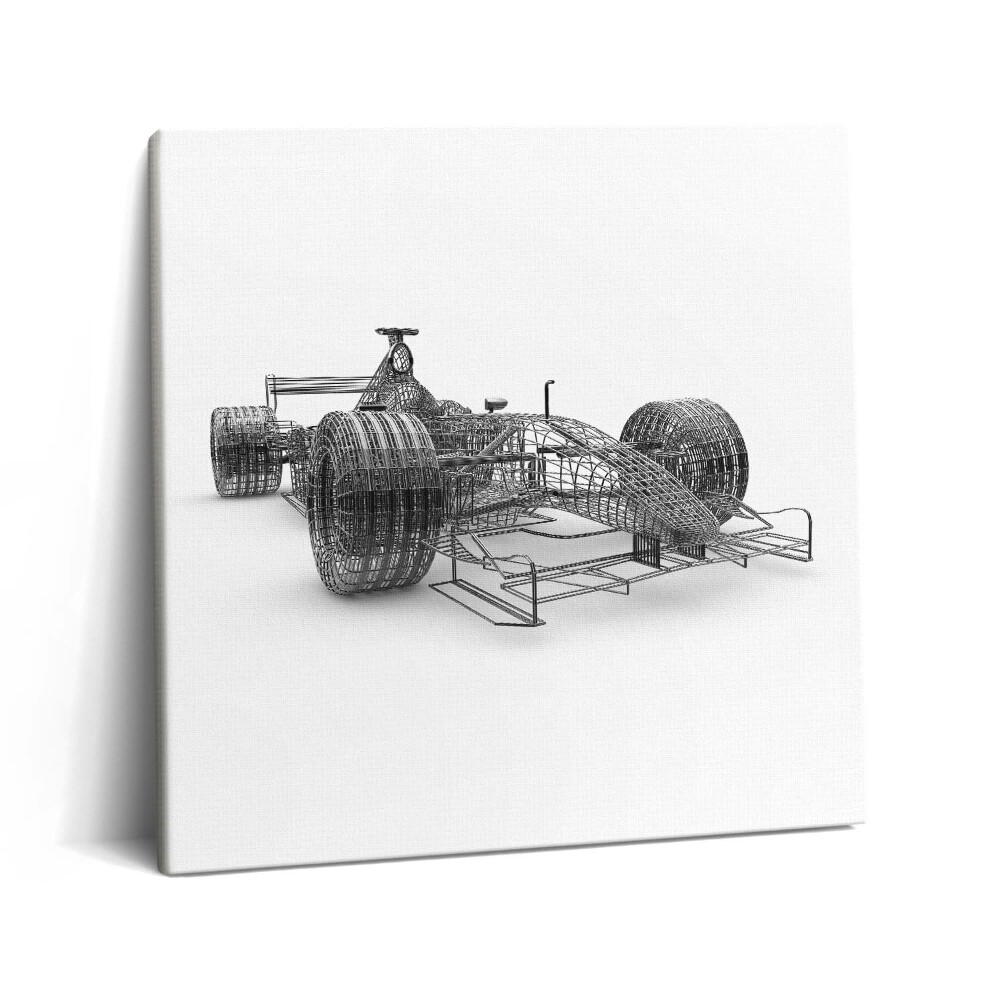 Vászonkép 60x60 Az F1-es autó műszaki kialakítása