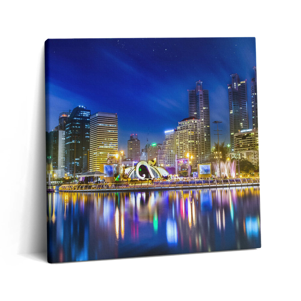 Vászonkép 60x60 A város tele színekkel