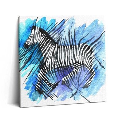 Vászonkép 60x60 Festett zebra