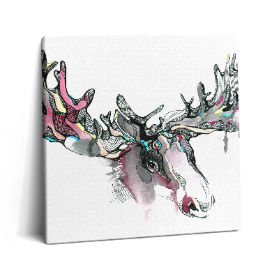 Vászonkép 60x60 Elk absztrakció
