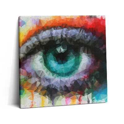 Vászonkép 60x60 Gyönyörű színes emberi szem