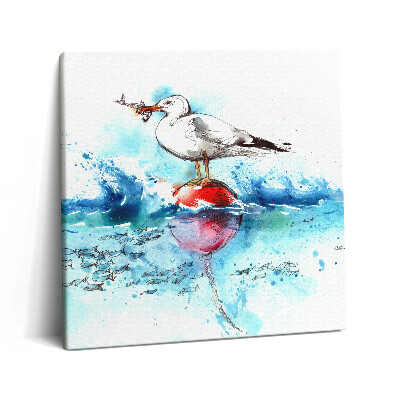 Vászonkép 60x60 Festett sirály