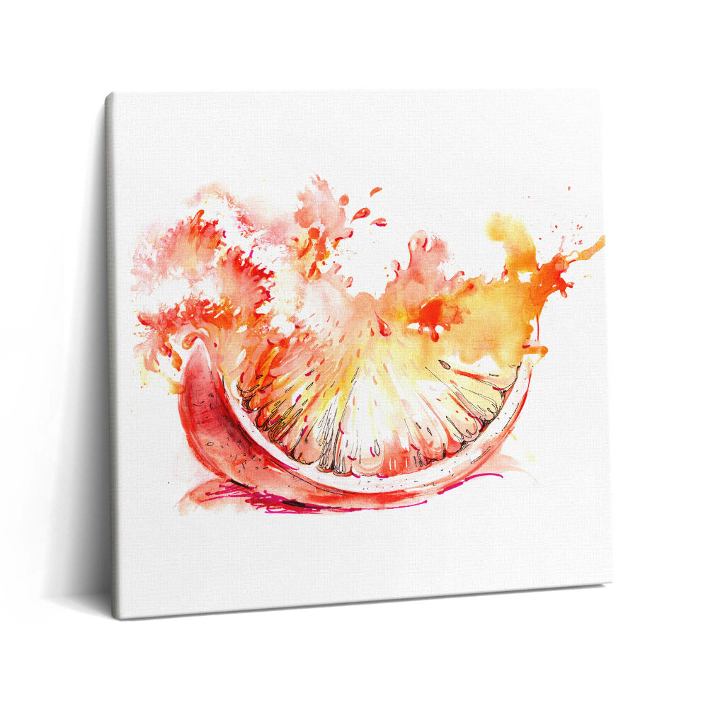 Vászonkép 60x60 Narancsszínűre festett