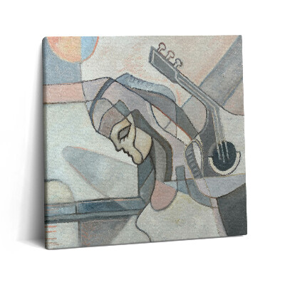 Vászonkép 60x60 Nőt ábrázoló absztrakt festmény