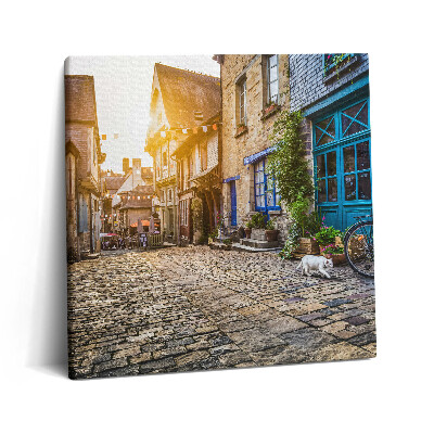 Vászonkép 60x60 Régi városi utca