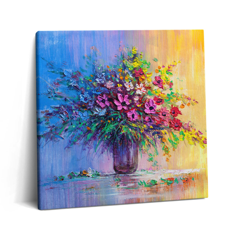 Vászonkép 60x60 Virágok vázában