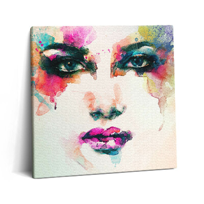 Vászonkép 60x60 Egy nő absztrakt arca