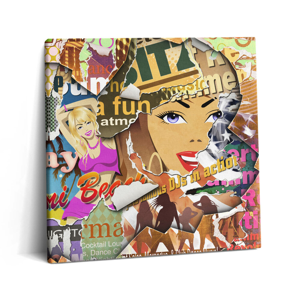 Vászonkép 60x60 Képeslap egy nyaralásról