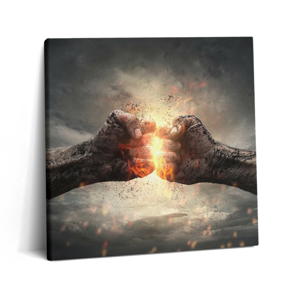 Vászonkép 60x60 Egy ököl ereje és hatalma