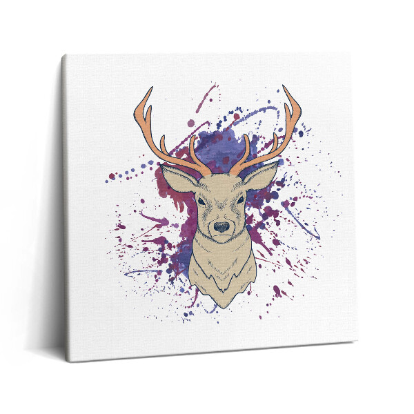 Vászonkép 60x60 Szarvas vektoros illusztrációja