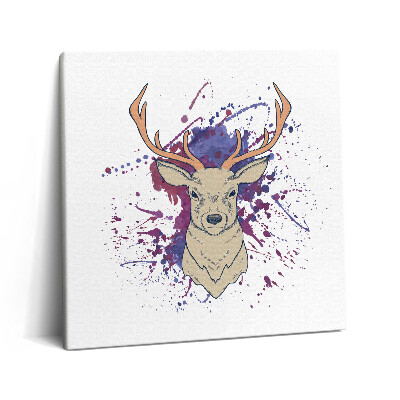 Vászonkép 60x60 Szarvas vektoros illusztrációja