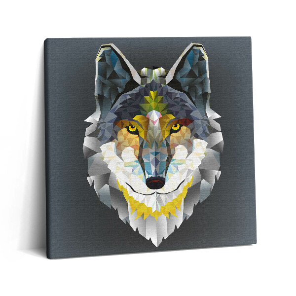 Vászonkép 60x60 Farkas fej