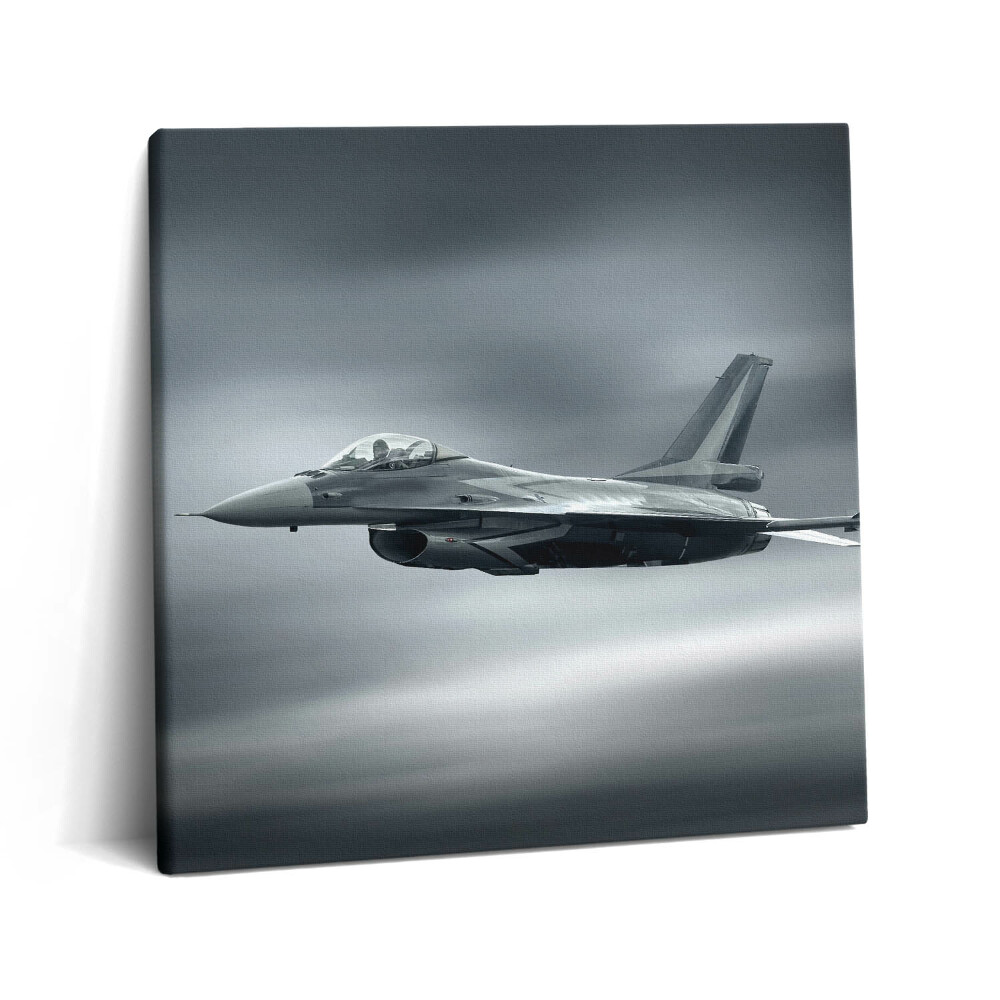 Vászonkép 60x60 Katonai repülőgép repülés közben