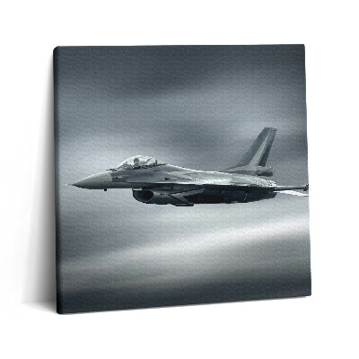Vászonkép 60x60 Katonai repülőgép repülés közben