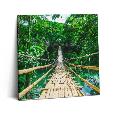 Vászonkép 60x60 Híd az erdőben a Fülöp-szigeteken