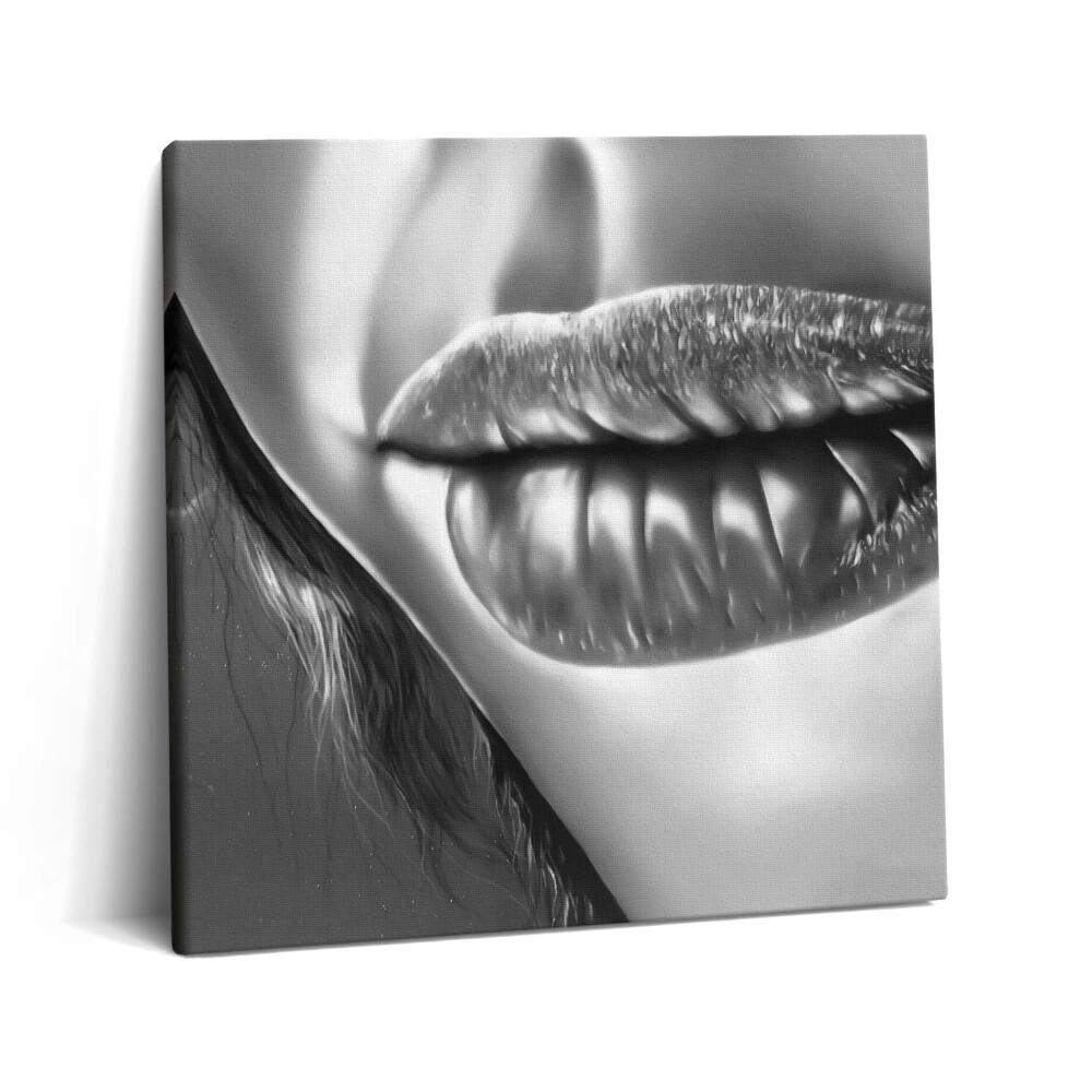 Vászonkép 60x60 Egy nő szája
