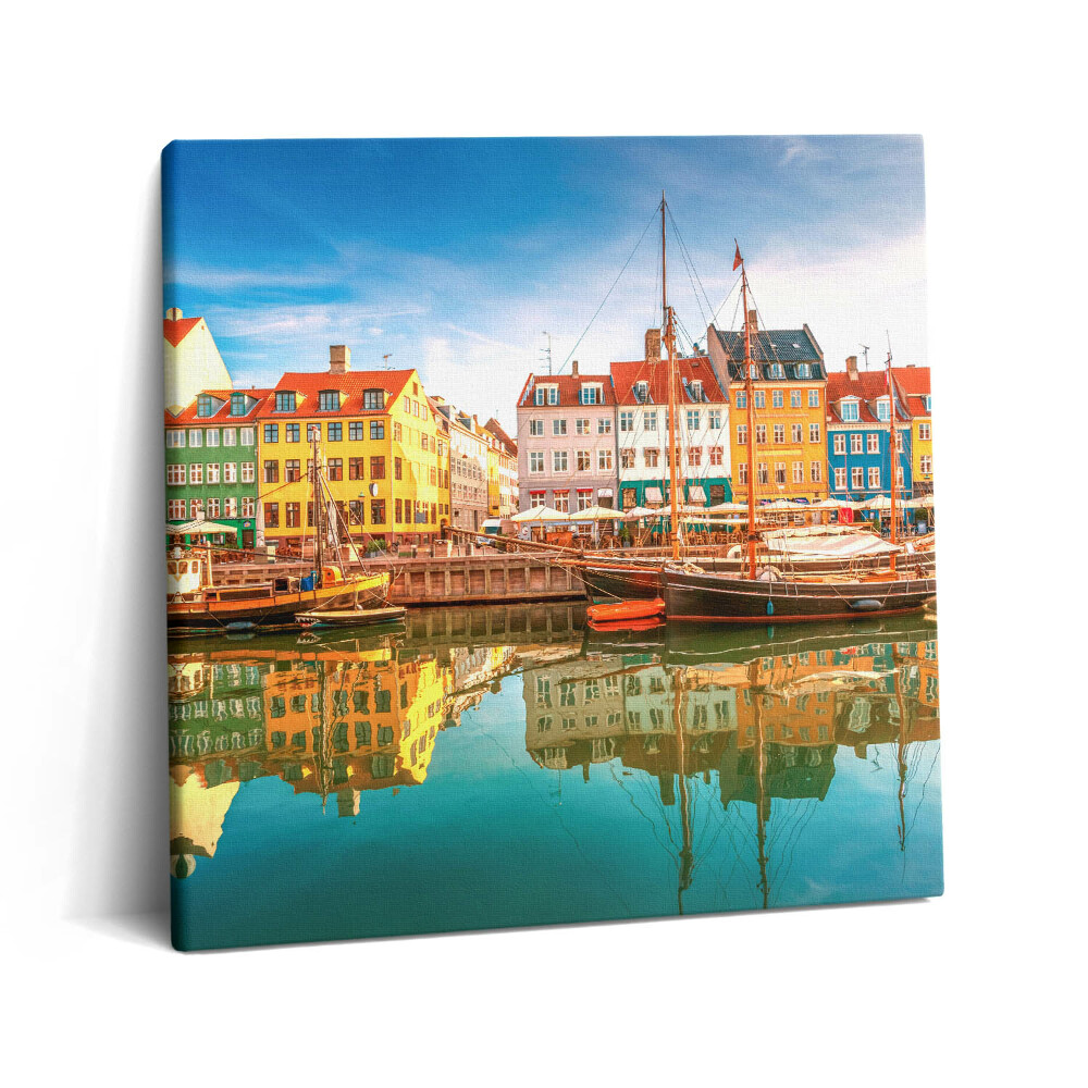 Vászonkép 60x60 Város a vízparton