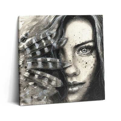 Vászonkép 60x60 Festett portré