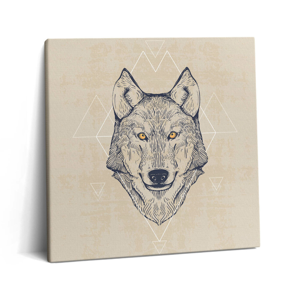 Vászonkép 60x60 Farkas fej