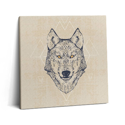 Vászonkép 60x60 Farkas fej