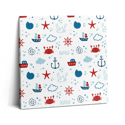 Vászonkép 60x60 Tengeri tengeri minták