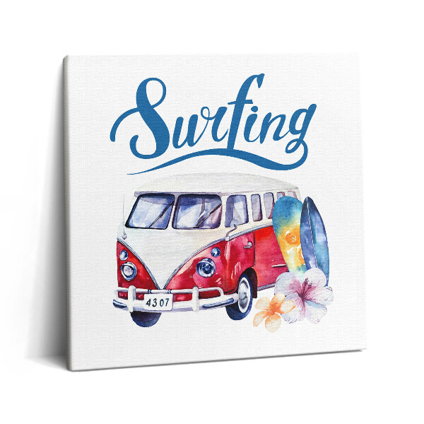 Vászonkép 60x60 Kalandbicikli a tengerparton