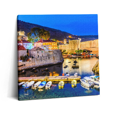 Vászonkép 60x60 Óvárosi öböl éjszaka