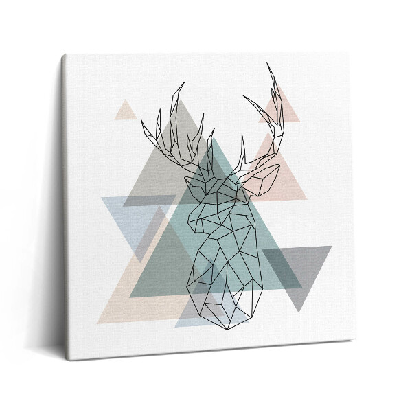 Vászonkép 60x60 Geometrikus rénszarvas