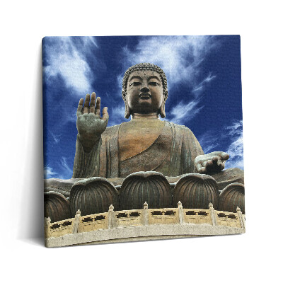 Vászonkép 60x60 Tian Tan Buddha Hongkongban