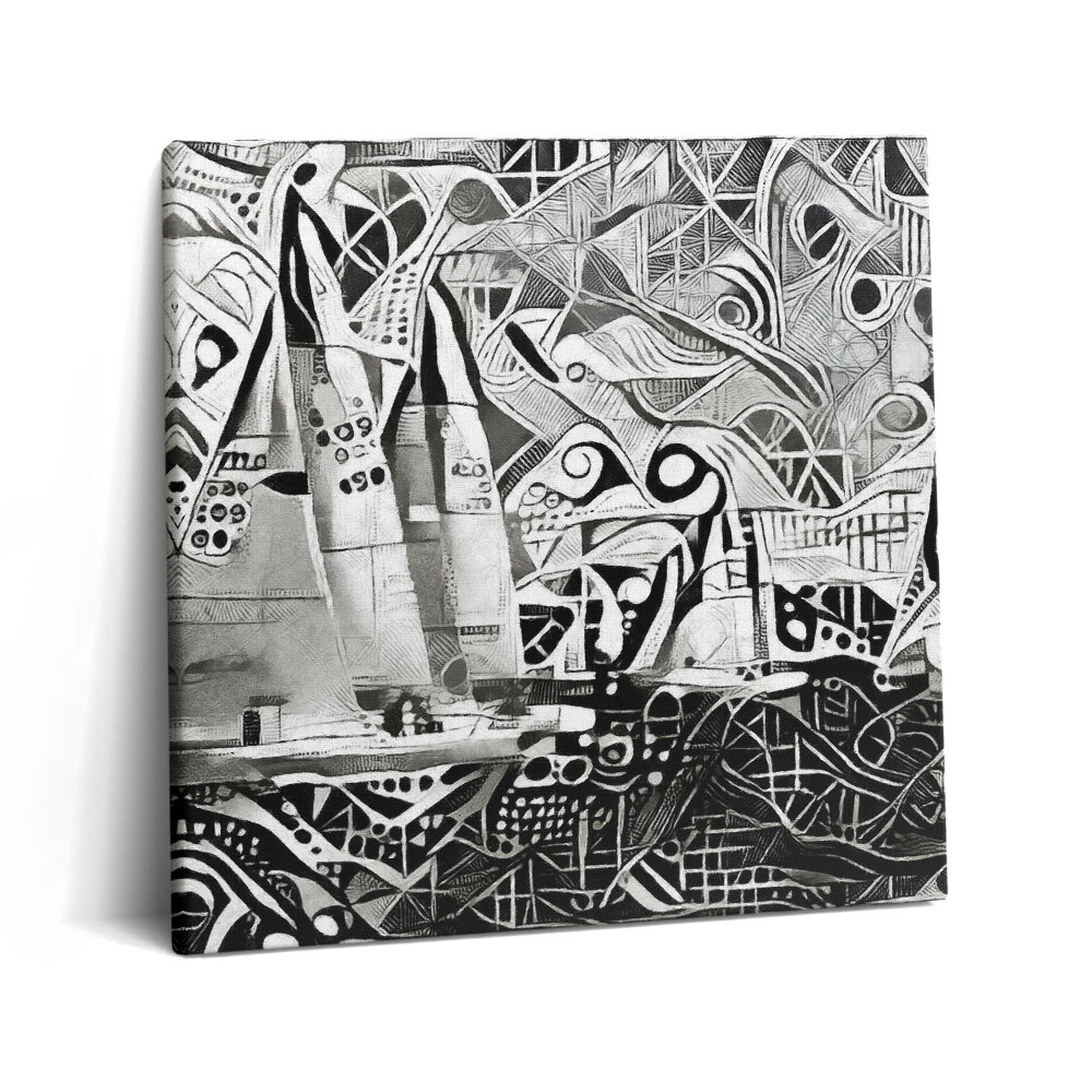 Vászonkép 60x60 Absztrakt vitorlás a tengeren