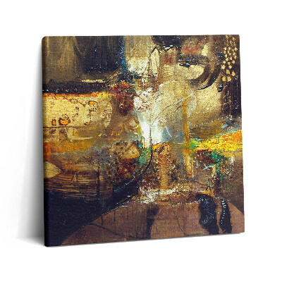 Vászonkép 60x60 Festett színes absztrakció