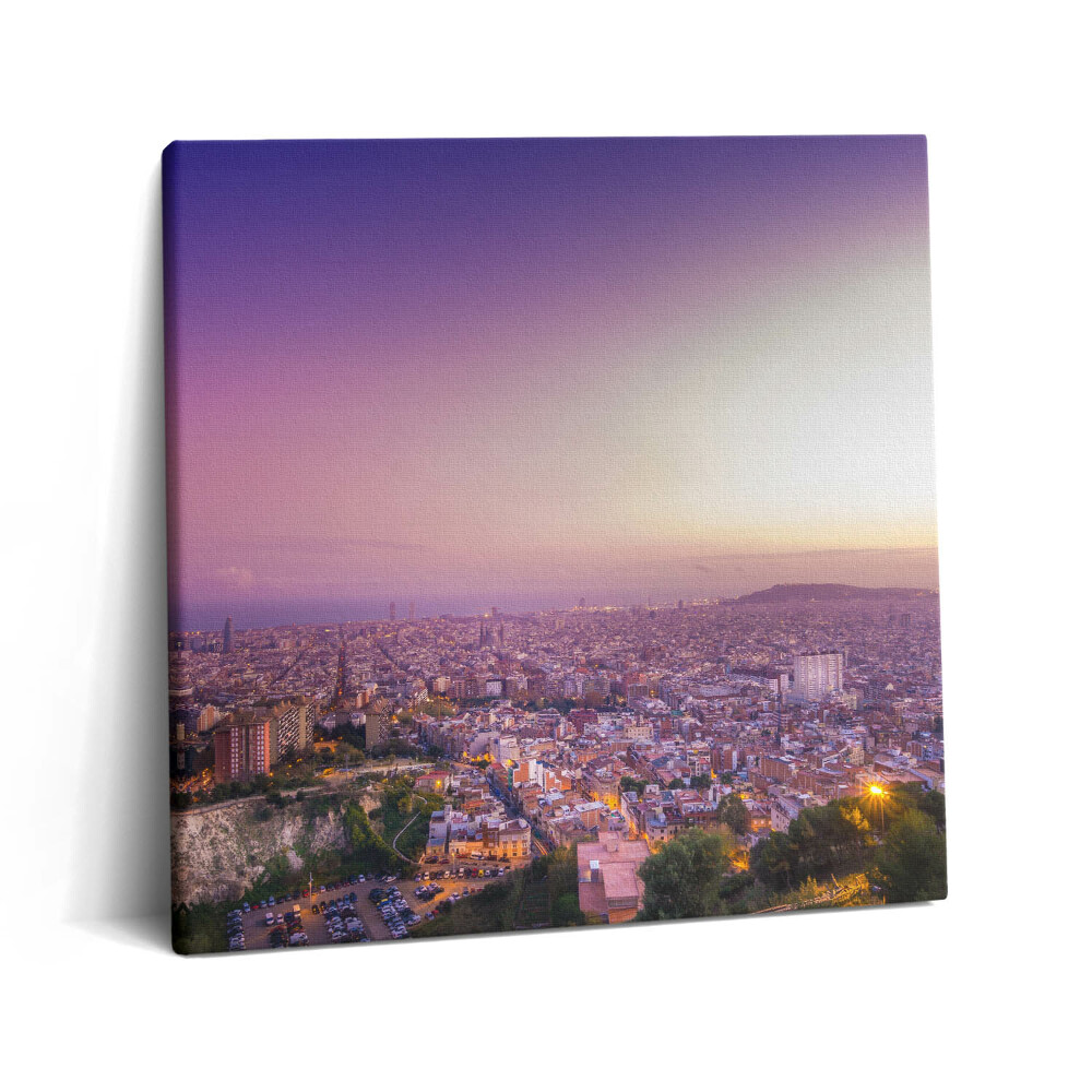 Vászonkép 60x60 Bunkerek Barcelonában El Carmel