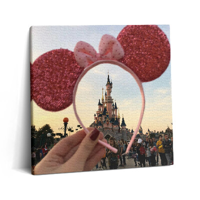 Vászonkép 60x60 Disneyland egér Párizsban