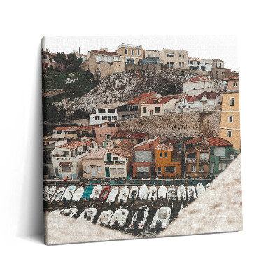 Vászonkép 60x60 A hajó és az óváros