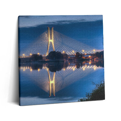 Vászonkép 60x60 Most Rędziński Wroclaw