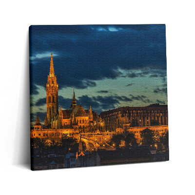 Vászonkép 60x60 Mátyás-templom Budapesten