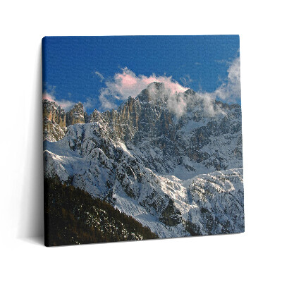 Vászonkép 60x60 Hegyek kék ég alatt