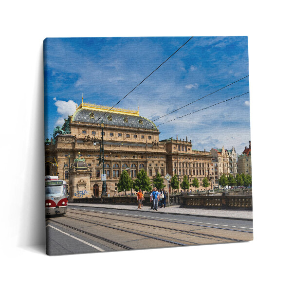 Vászonkép 60x60 Nemzeti Színház Prágában