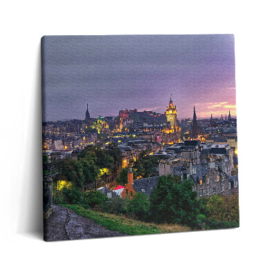 Vászonkép 60x60 Edinburgh látképe a Calton Hillről