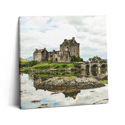 Vászonkép 60x60 Eilean Donan kastély Skóciában