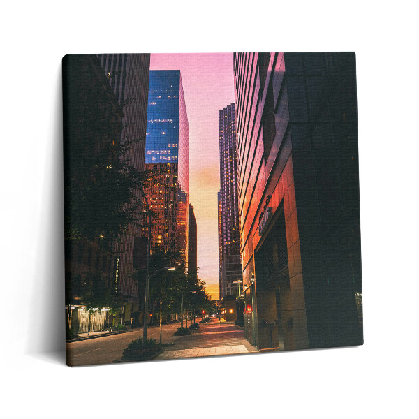 Vászonkép 60x60 Egy üres utca Houstonban