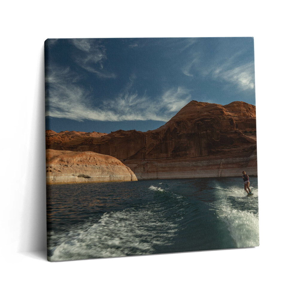 Vászonkép 60x60 Vízisíelő személy