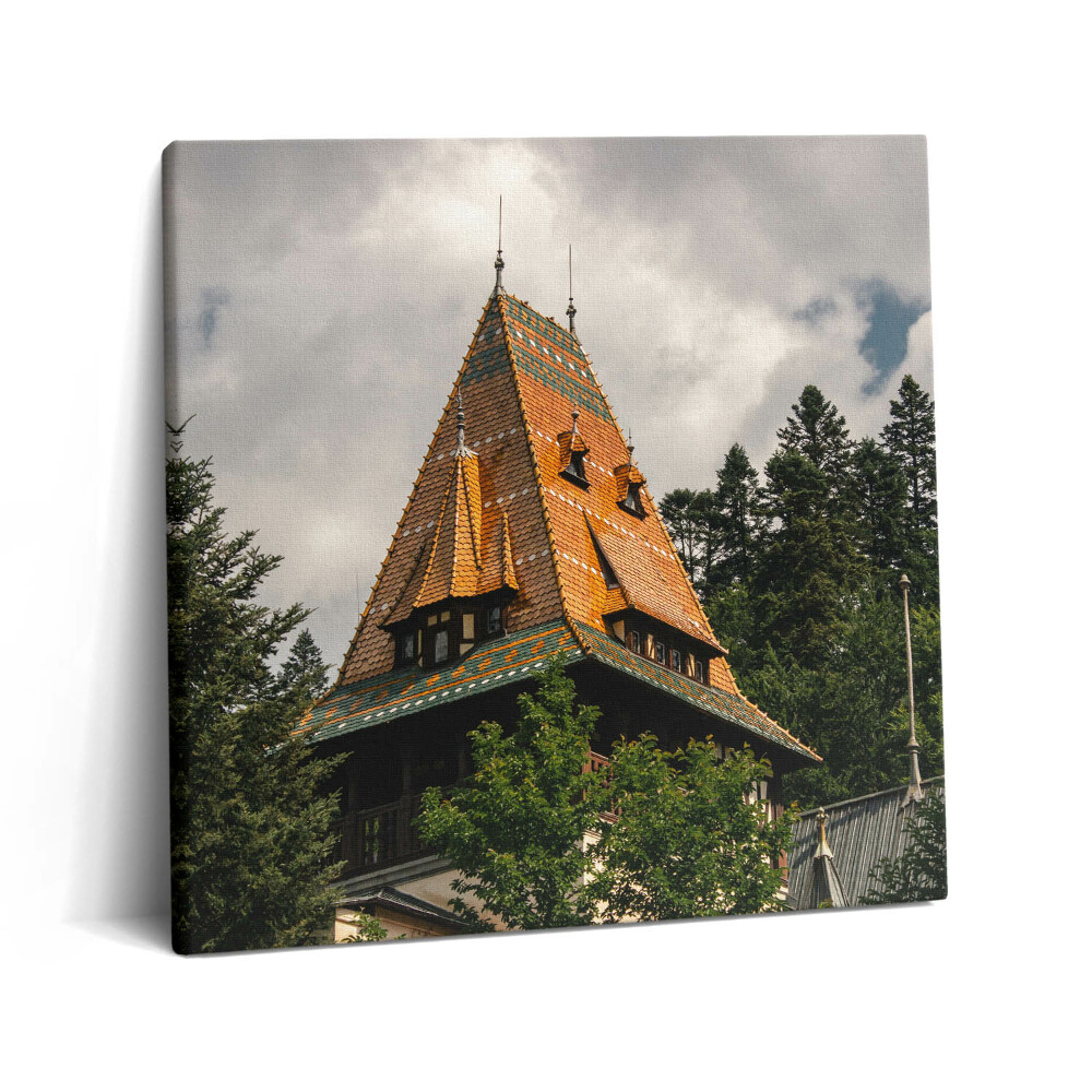 Vászonkép 60x60 Pelisor-palota Romániában