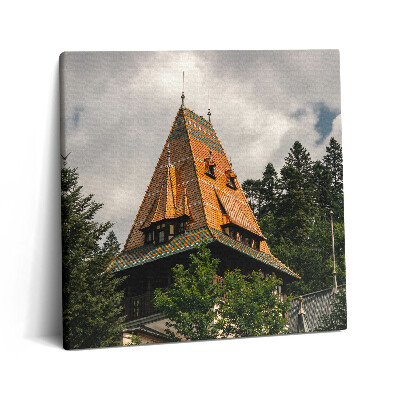 Vászonkép 60x60 Pelisor-palota Romániában