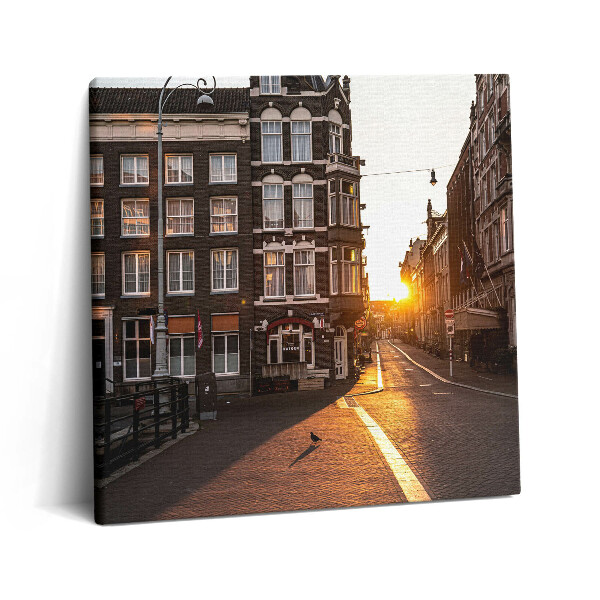 Vászonkép 60x60 Építészet Amszterdamban
