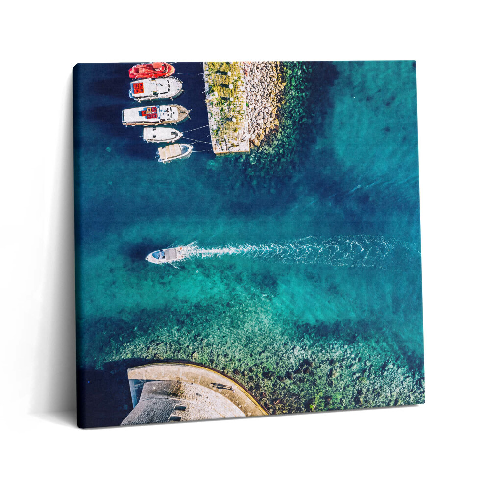 Vászonkép 60x60 Csónakok a tengeren